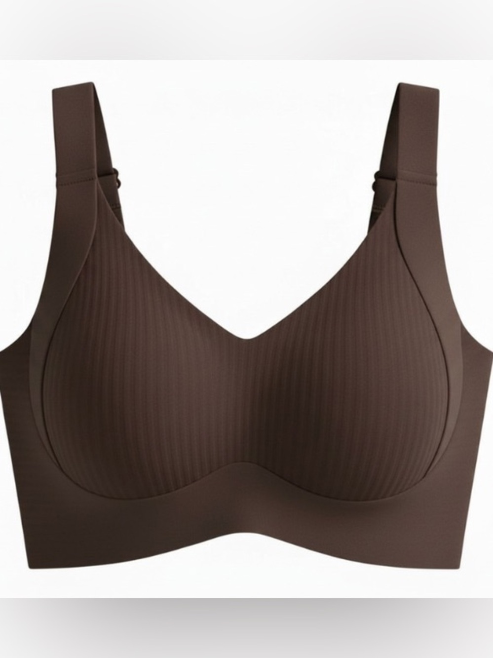 Chocolate Brown Seamless Wireless Bra